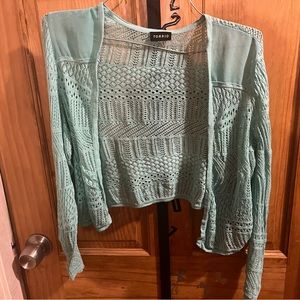 Torrid Open Front Cropped Cardigan Size 00
